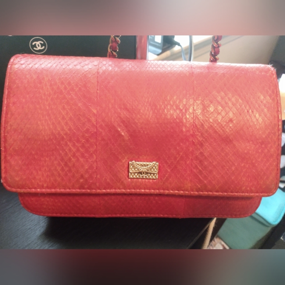 CHANEL python crossbody - Picture 5 of 16